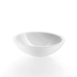 Acquaio 53696 Round Glass Vessel Bathroom Sink, 16.7"