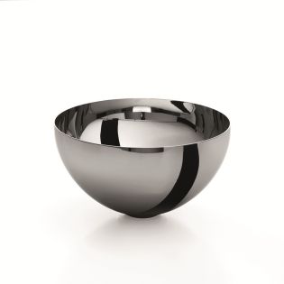 Acquaio 53586 Round Metal Vessel Bathroom Sink in Stainless Steel, 9.6"