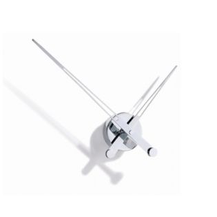 Axi I Wall Clock, Polished Chrome