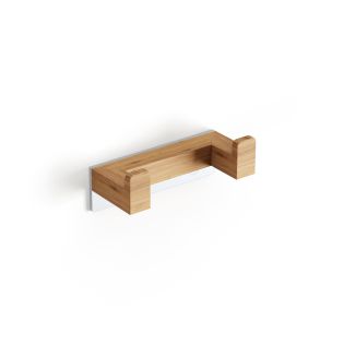 Bamboo 51713.03 Double Bathroom Towel Hook in In Bamboo Wood