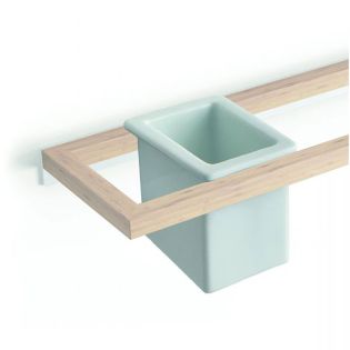 Bamboo 52891 Freestanding Ceramic Toothbrush Holder