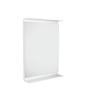 Curva 5689.09 Rectangular LED Lighted Bathroom Wall Mirror, White Frame, 25.2" x 35.4"