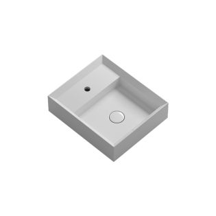 Cut 38.45 Ceramic Countertop Bathroom Sink, 17.7"