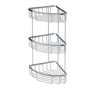 Filo 50033 Three-Tier Shower Basket in Polished Chrome