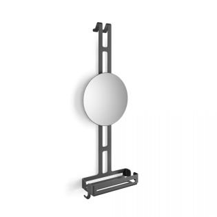 Filo 50036 Over-the-door Shower Basket with Integrated Mirror
