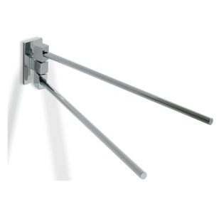 Glue L 312 Adhesive Double Swivel Towel Bar in Polished Chrome, 13.8"