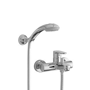 Green GR 023 Shower System in Polished Chrome, Includes Hand Shower and Rough-in Valve