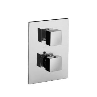 Level LEQ 519 Concealed Thermostatic Three Outlet Shower Faucet in Polished Chrome, Includes Rough-in Valve and Trim