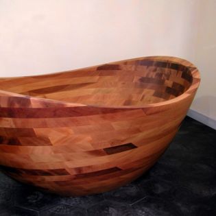Madera M4 Designer Freestanding Wood Bathtub
