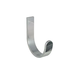 Materia 6001 Adhesive Bathroom Towel Hook in Shiny Aluminum