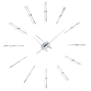 Mel 12I Wall Clock, Polished Stainless Steel