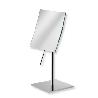 Mevedo 5593 Square Freestanding Magnifying Makeup Mirror in Polished Chrome, 3x Magnification