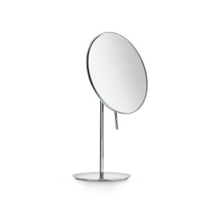 Mevedo 55943 Round Freestanding Magnifying Makeup Mirror in Polished Chrome