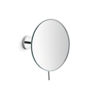 Mevedo 55963 Round Wall Mounted Fixed Arm Magnifying Makeup Mirror in Polished Chrome