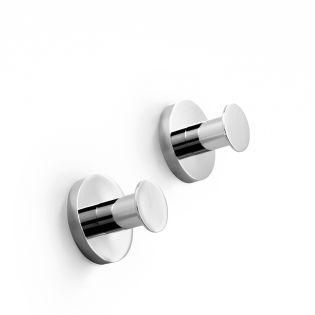 Napie 53081 Bathroom Towel Hook in Polished Chrome, Set of Two