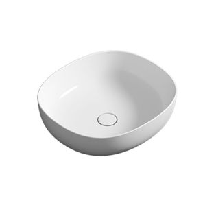 Pod 50.45 Oval Ceramic Vessel Bathroom Sink, 19.7"