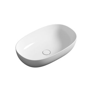 Pod 60.38 Oval Ceramic Vessel Bathroom Sink, 23.6"