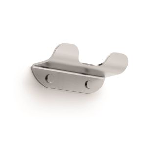 Roersa 5160.32 Double Bathroom Towel Hook in Brushed Stainless Steel