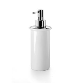 Saon 55006 Freestanding Ceramic Soap Dispenser, Polished Chrome Pump
