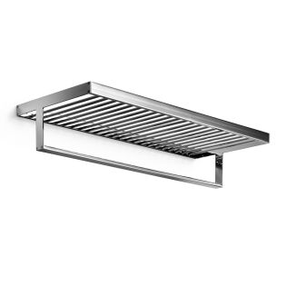Skuara 52867.29 Wall Mounted Bathroom Shelf, Polished Chrome, 23.6"