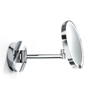 Smile 91-92 Round Wall Mounted LED Lighted Magnifying Mirror, Face Sensor, 5x Magnification