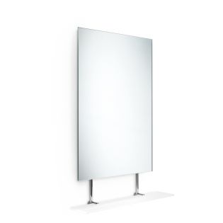 Speci 5621.29 Rectangular Bathroom Wall Mirror, Stainless Steel Frame, 23.6" x 33.5"