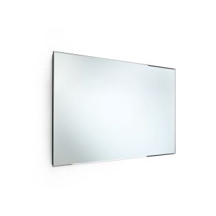 Speci 5662 Rectangular Beveled Edge Bathroom Wall Mirror, Stainless Steel Frame, 39.4" x 23.6"