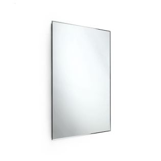 Speci 5664 Rectangular Beveled Edge Bathroom Wall Mirror, Stainless Steel Frame, 23.6" x 31.5"