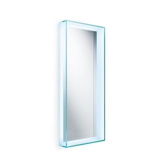 Speci 5680 Rectangular LED Lighted Bathroom Wall Mirror, Glass Frame, 15.7" x 39.4"