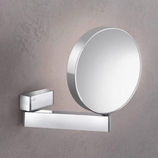 Spiegel 1095.001.17 Round Wall Mounted Double Sided Magnifying Makeup Mirror in Polished Chrome, 7x/3x Magnification