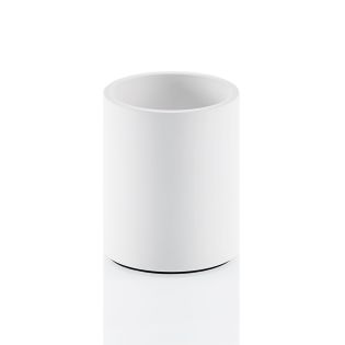 Stone BER Freestanding Toothbrush Holder in Matte White