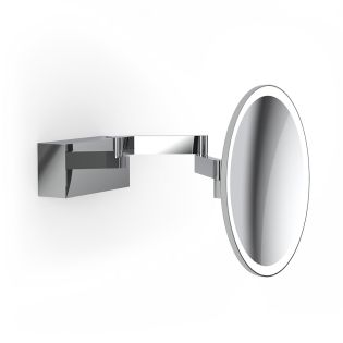 WS 94 Wall Mounted Two-arm Lighted Magnifying Makeup Mirror, 5x