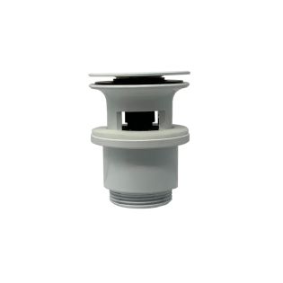WSBC 53991 Bathroom Sink Pop-up Drain in Gloss White, with Overflow