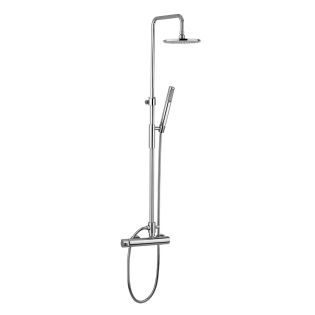 ZCOL 621 Shower System in Polished Chrome, Includes Shower Head, Hand Shower, Slide Bar, and Rough-in Valve