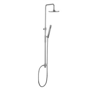 ZCOL 622 Shower System in Polished Chrome, Includes Shower Head, Hand Shower, and Slide Bar