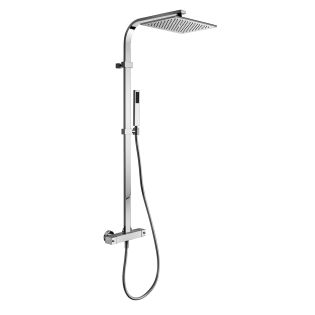ZCOL 665 Shower System in Polished Chrome, Includes Shower Head, Hand Shower, Slide Bar, and Rough-in Valve
