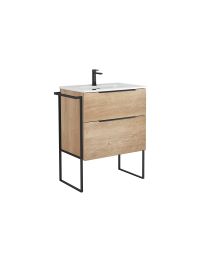 Dalia C70A Freestanding Bathroom Vanity, Includes Integrated Ceramic Sink, 30.3"