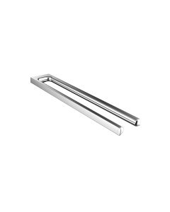 Trend 0250.001.46 Lateral Fixed Double Towel Bar in Polished Chrome, 16.9"