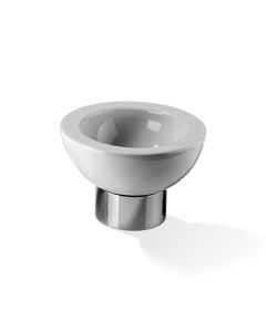 DW TB UTS 1 Freestanding Ceramic Soap Dish with Polished Chrome Base