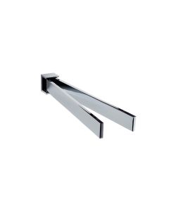 DW BK HTH2 Double Swivel Towel Bar in Polished Chrome, 16.2"