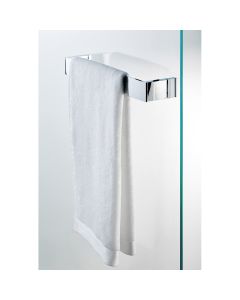 DW BK DTG Shower Door Towel Bar in Polished Chrome