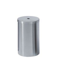 DW 114 Bathroom Wastebasket in Polished Stainless Steel