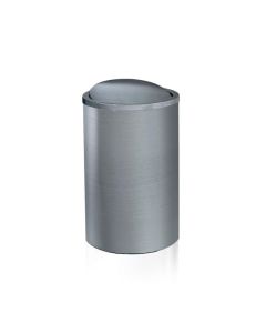 DW 124 Bathroom Wastebasket in Matte Stainless Steel
