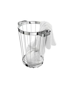 DW 222 Laundry Basket in Polished Chrome