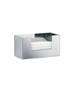DW 117 Metal Tissue Box Holder in Polished Stainless Steel