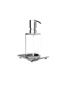 Liaison 1821.001.05 Soap Dispenser for Towel Bar in Clear Crystal Glass