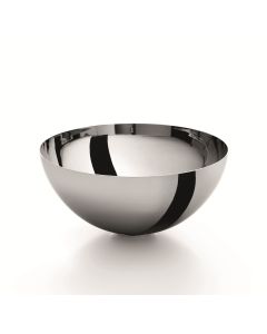 Acquaio 53666 Round Metal Vessel Bathroom Sink in Stainless Steel, 15.4"