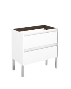 Ambra 80F Base Freestanding Bathroom Vanity, with Chrome Legs, Base Only, 31.5"