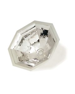 Art Deco 0451 Octagonal Metal Undermount Bathroom Sink, 14.6"