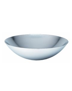 BL 440C Round Vessel Bathroom Sink in Stainless Steel, 17.3"